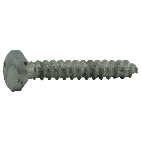 Midwest Fastener Lag Screw, 1/4 in, 1-3/4 in, Steel, Hot Dipped Galvanized Hex Hex Drive, 20 PK 35304 - main
